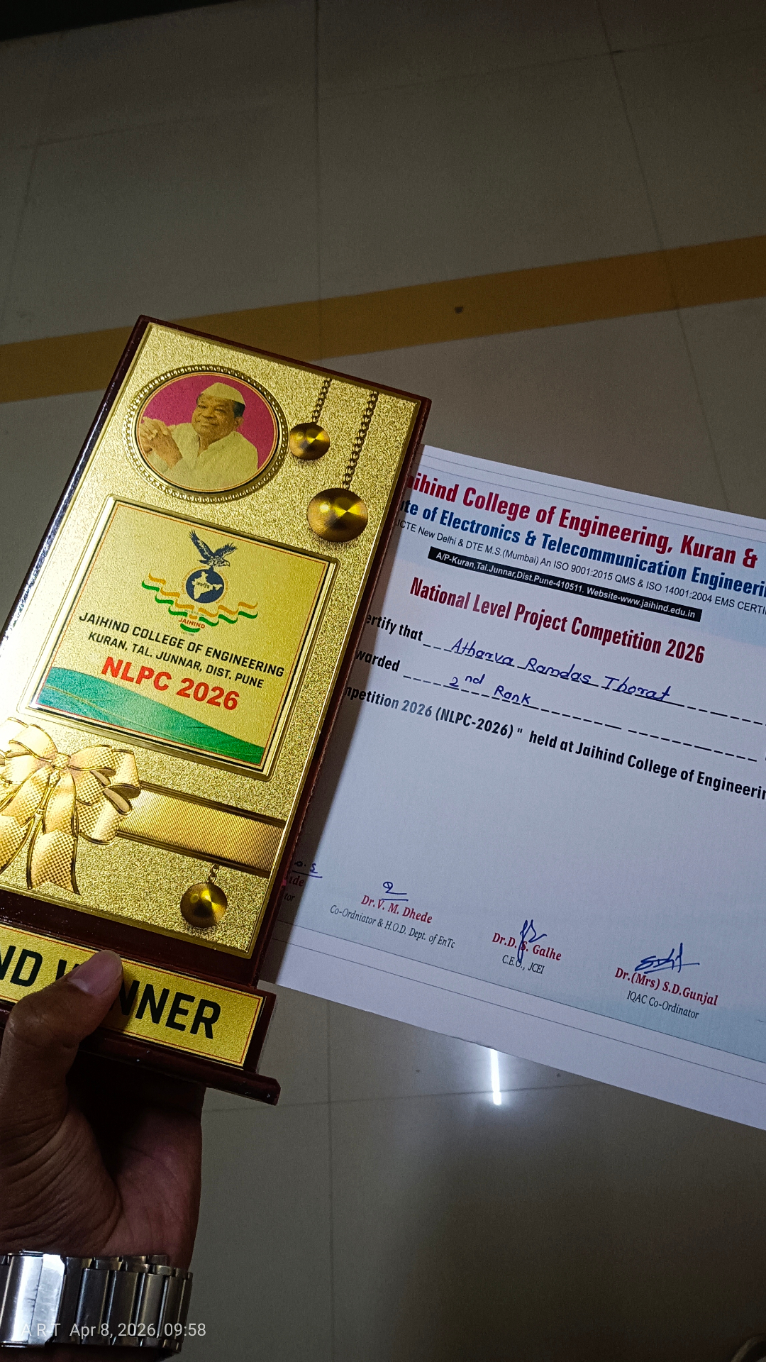 2nd Rank — IETE NLPC National Level Project Competition
